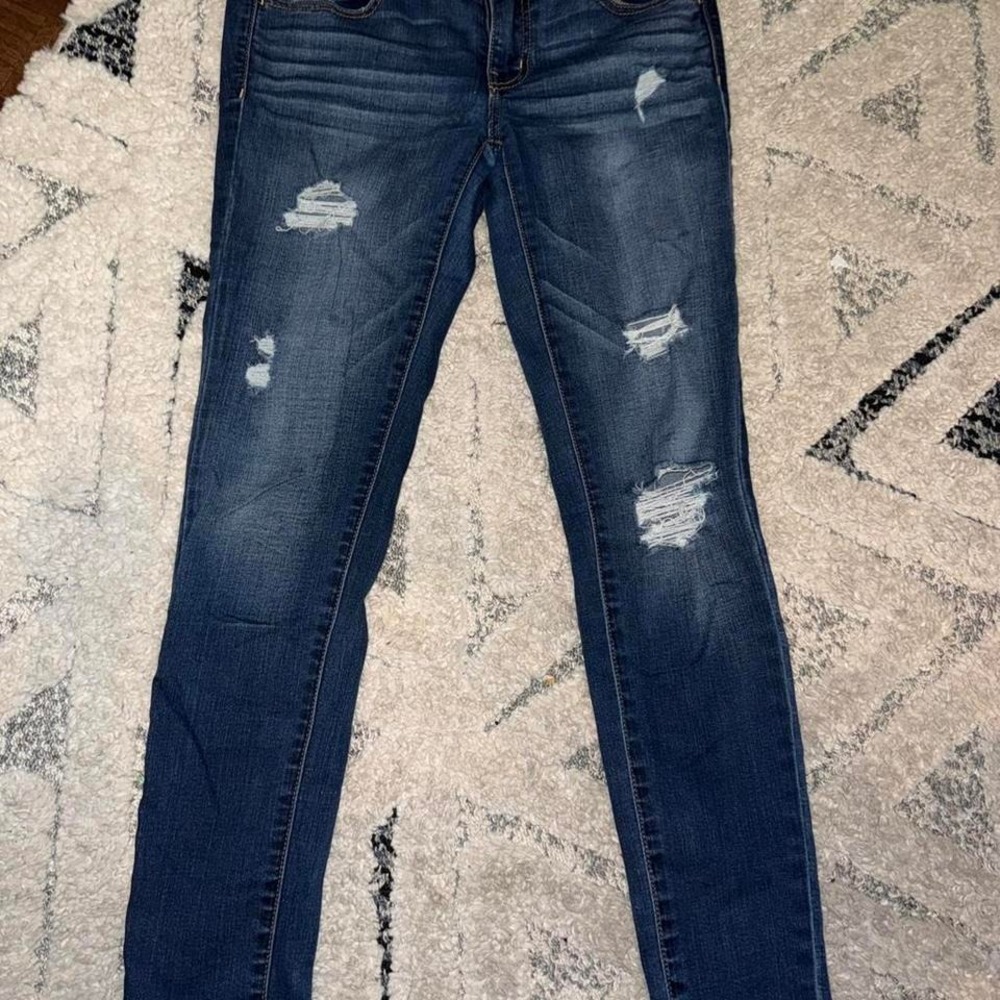 AE AMERICAN EAGLE SIZE 6 CURVY HI RISE JEGGING‎ THE DREAM JEAN WOMENS JEANS